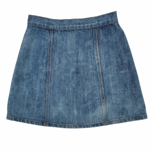 BDG Denim Snap Mini Skirt Size XS - Picture 3 of 3